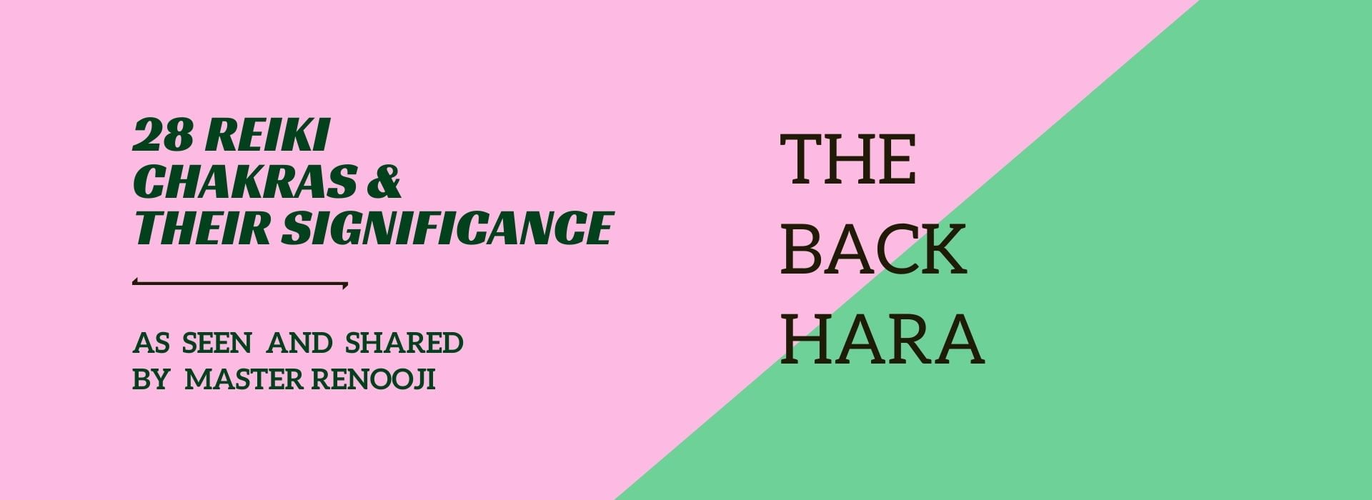 Reiki Chakras And Significance by Renooji_Back Hara