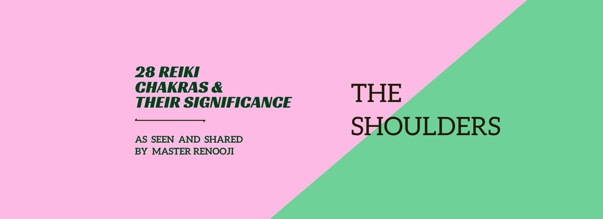 Reiki Chakras And Significance by Renooji_Shoulders
