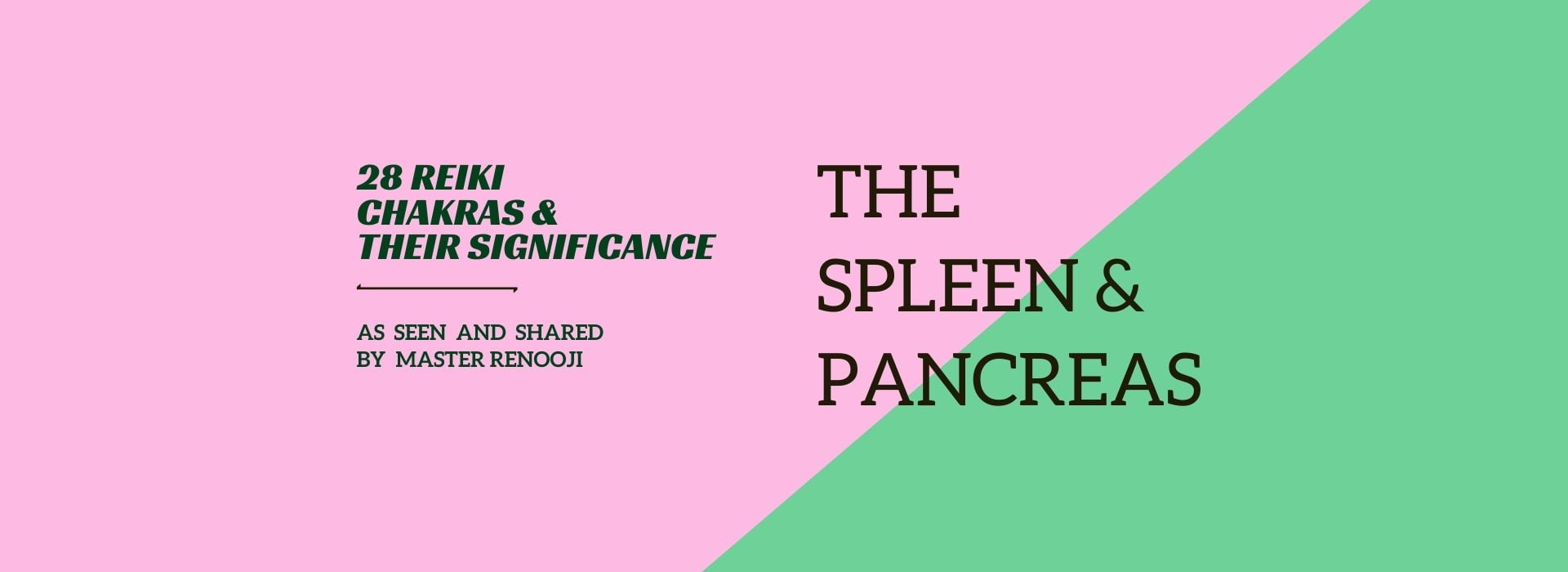 Reiki Chakras And Significance by Renooji_Spleen and Pancreas